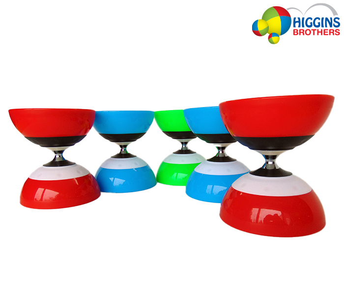 wholesale juggling and flow props diabolos Higgins Brothers RUSH triple bearing diabolo