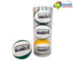 juggling balls in custom tubes packaging printed circus club school business